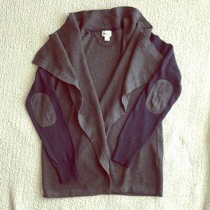 Navy/Grey Sweater Cardigan